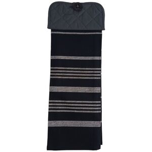 Kitchen Black, Striped, Home Decor, Handmade, House Warming Gift, New